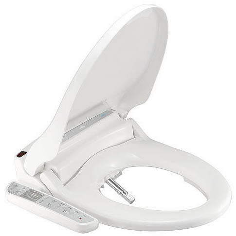 CleanSense 1500 Bidet Seat - Side View with Open Lid